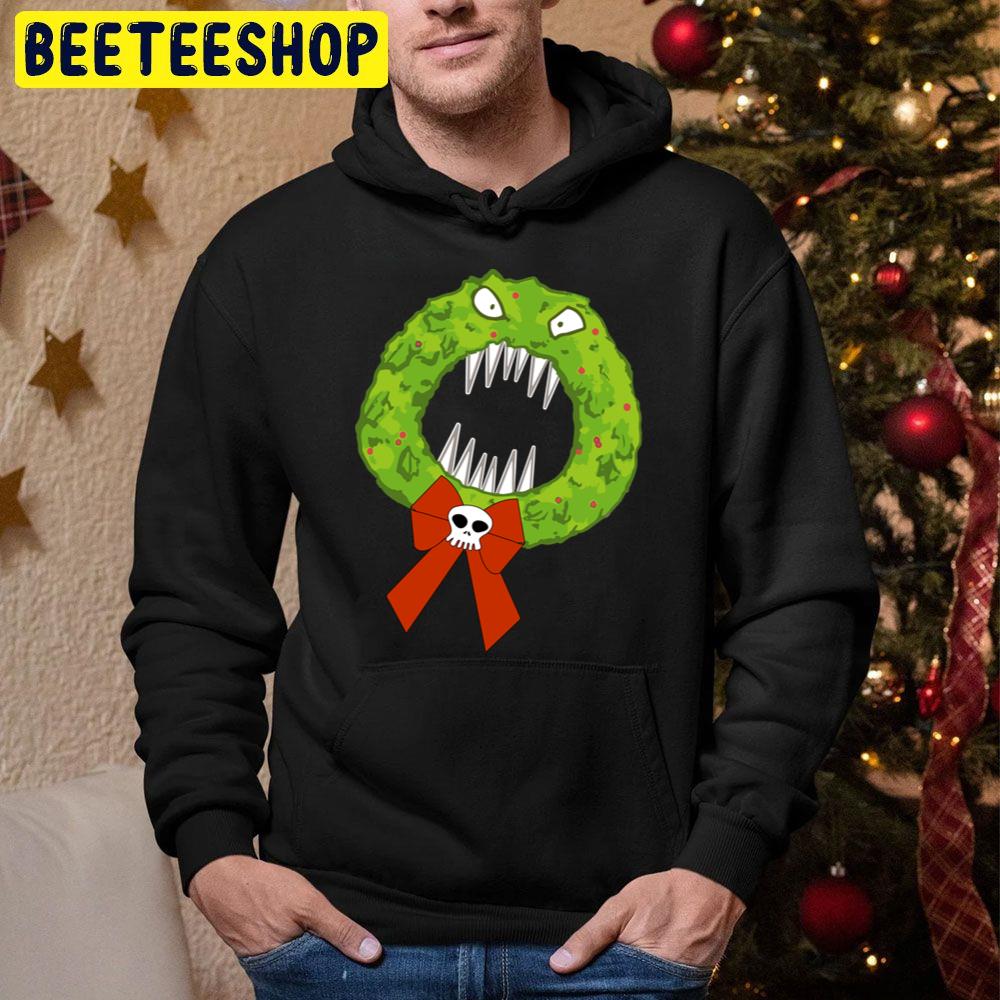 Man Eating Wreath Nightmare Before Christmas Trending Unisex Hoodie