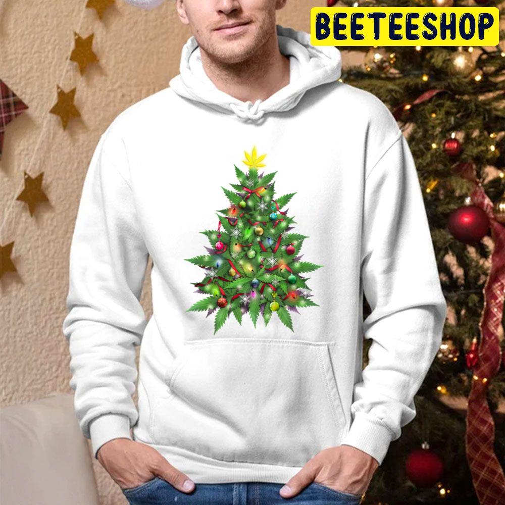 Marijuana Christmas Tree Trending Unisex Hoodie