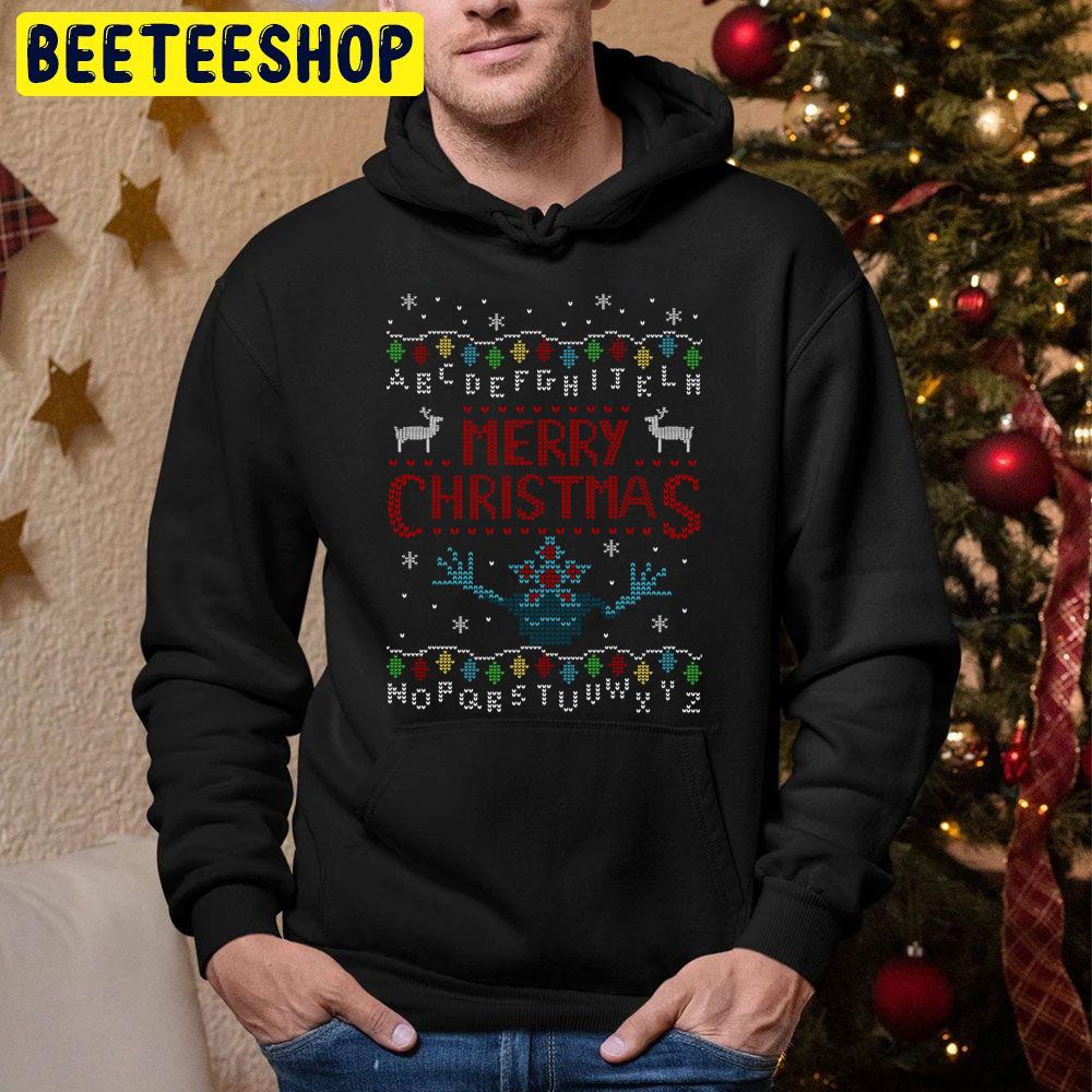 Merry Christmas From The Upside Down Stranger Things 4 Trending Unisex Hoodie