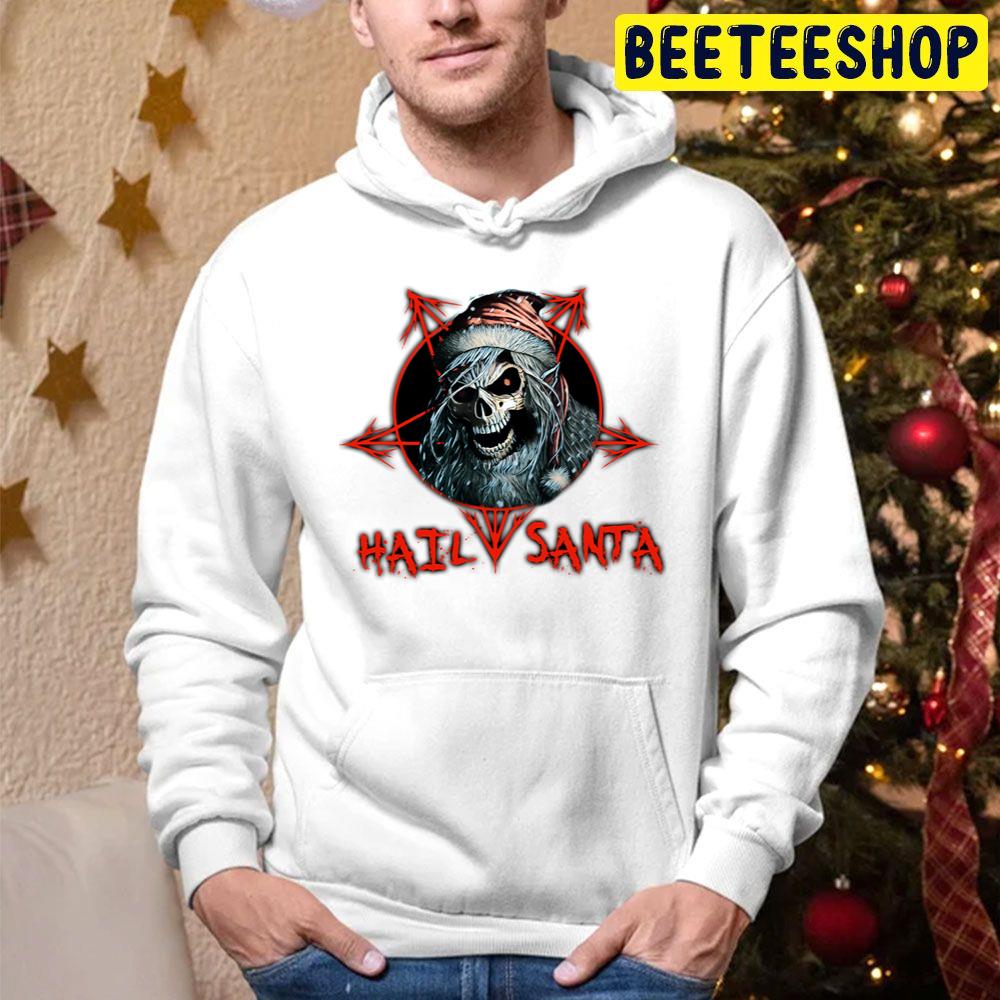 Merry Christmas Hail Santa Trending Unisex Hoodie