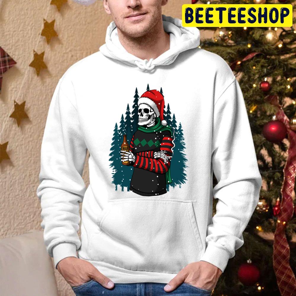 Merry Christmas Winter Skull Trending Unisex Hoodie