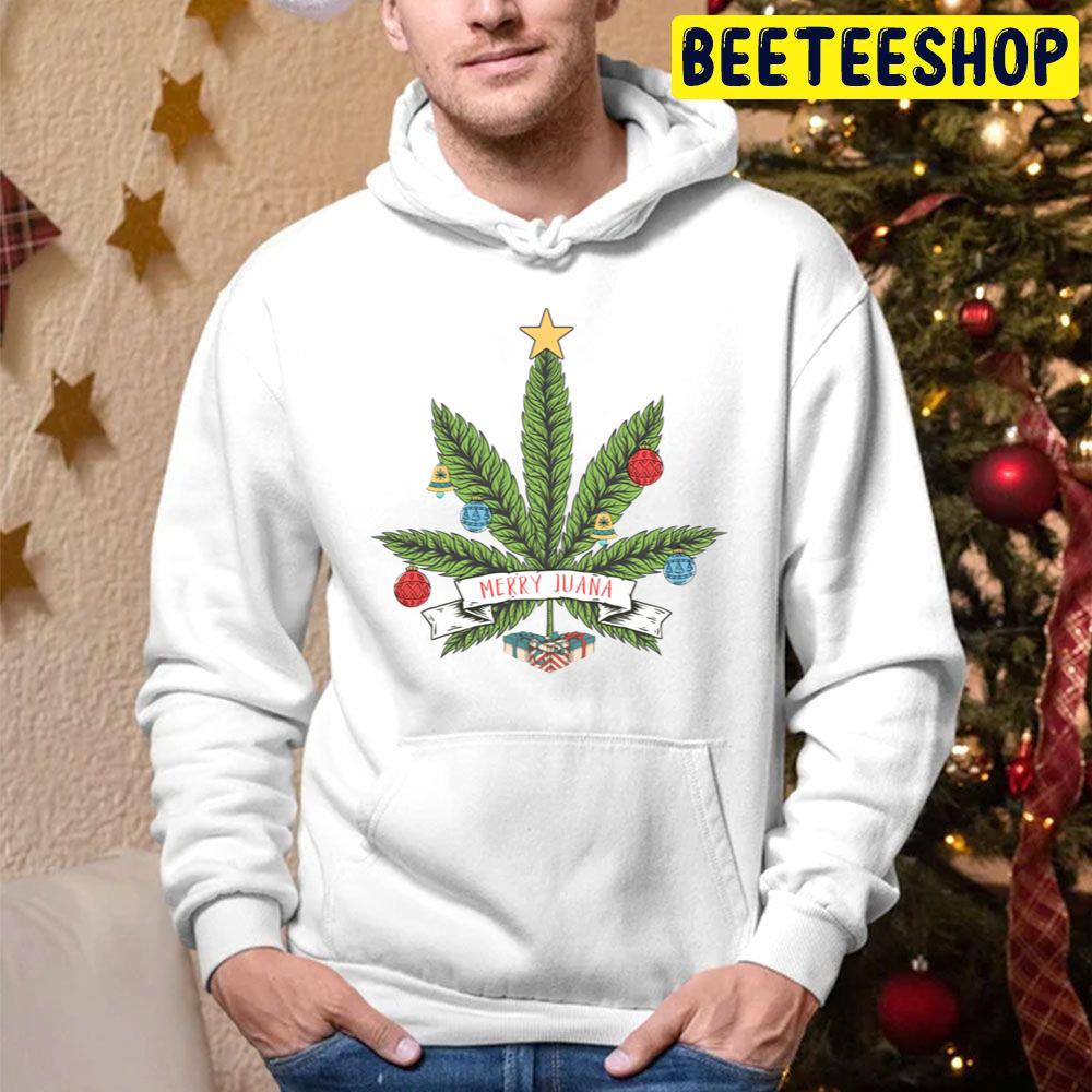 Merry Juana Marijuana Christmas Trending Unisex Hoodie