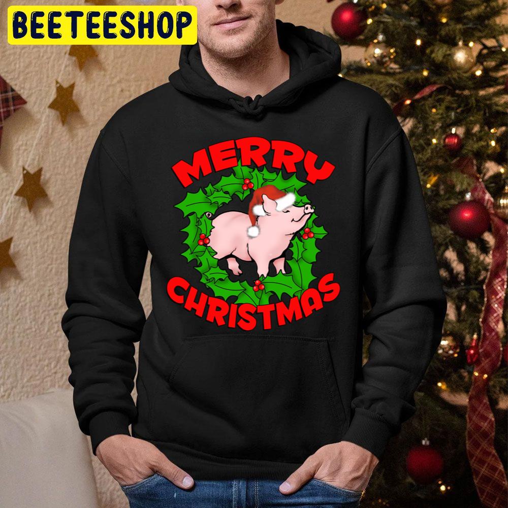 Merry Piggy Christmas Trending Unisex Hoodie