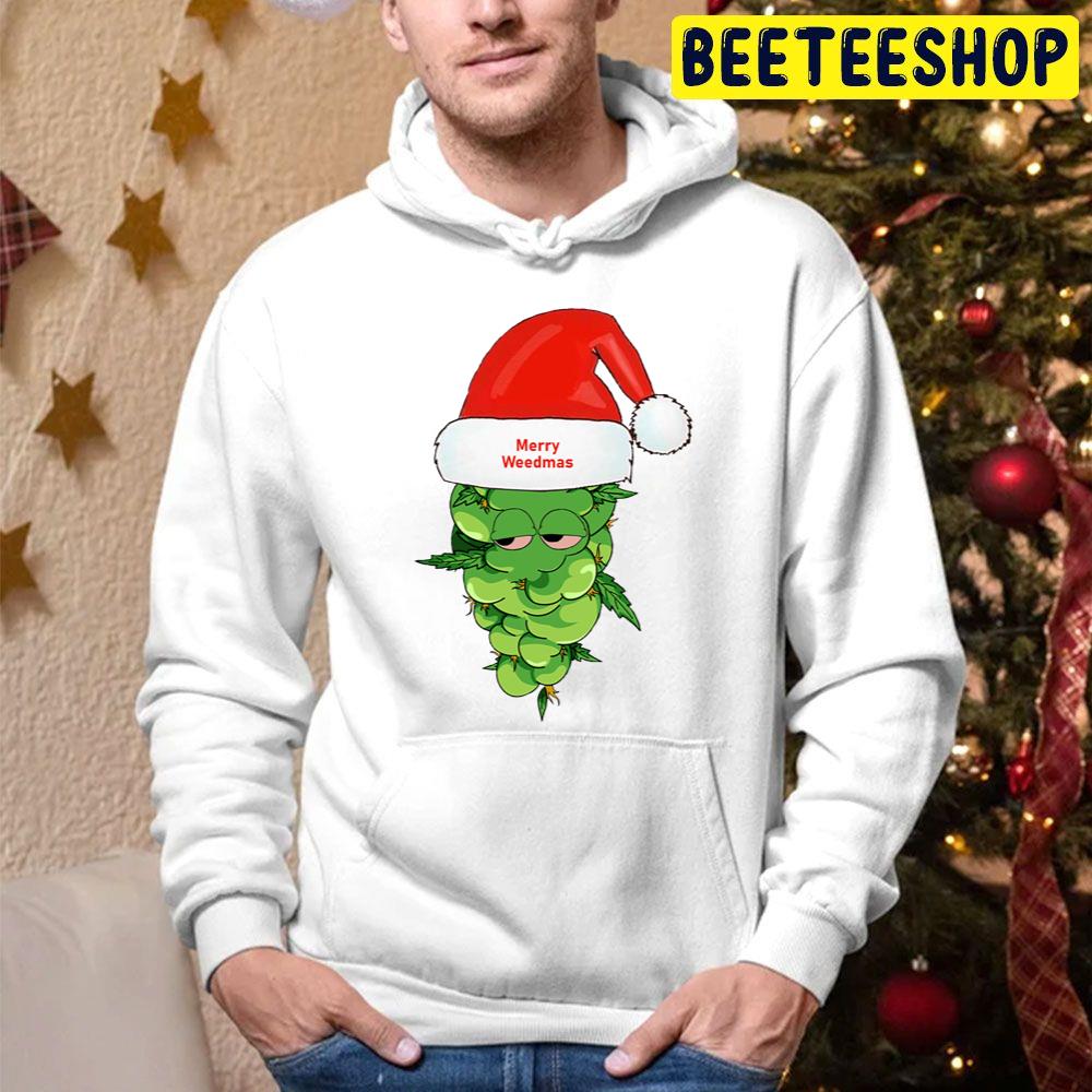 Merry Weedmas Christmas Trending Unisex Hoodie