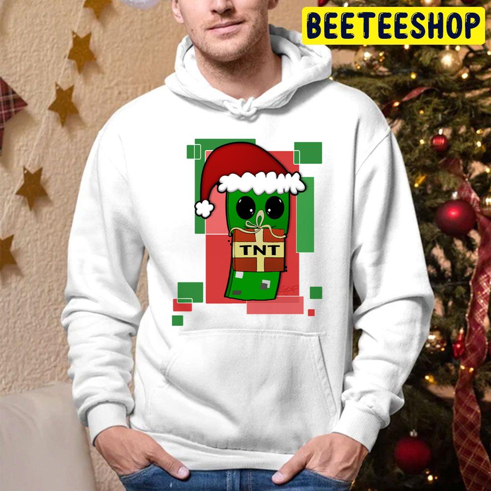 Minecraft Christmas Creeper Trending Unisex Hoodie