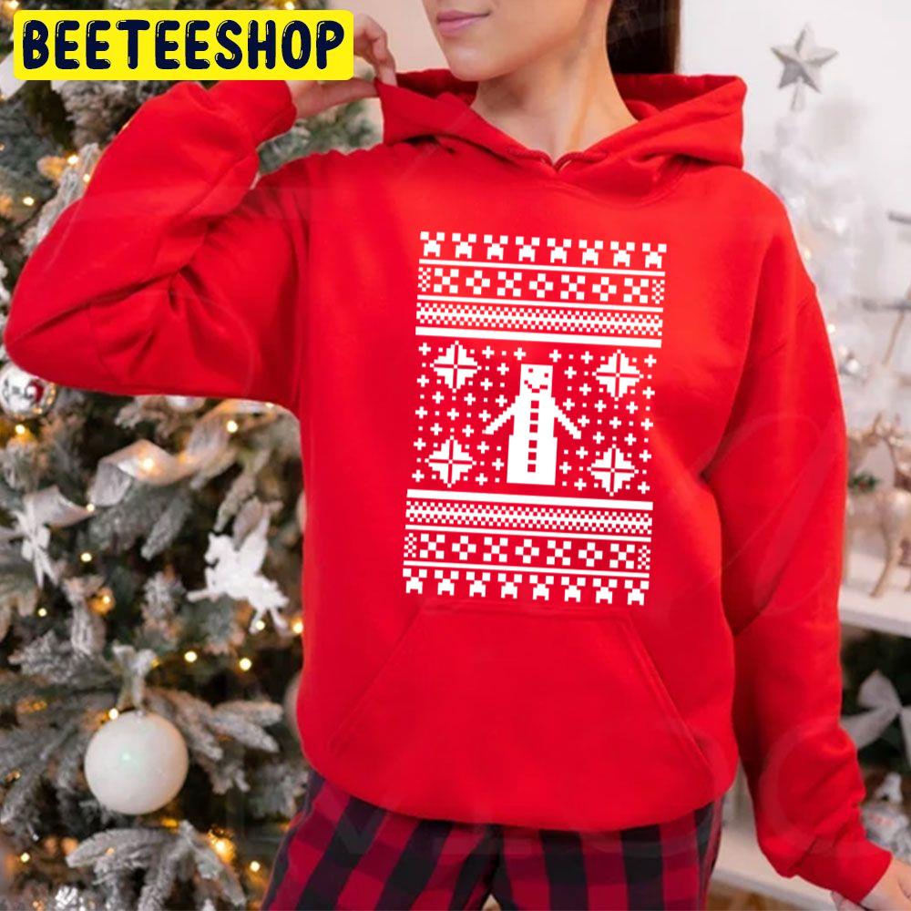 Minecraft Knit Christmas Trending Unisex Hoodie