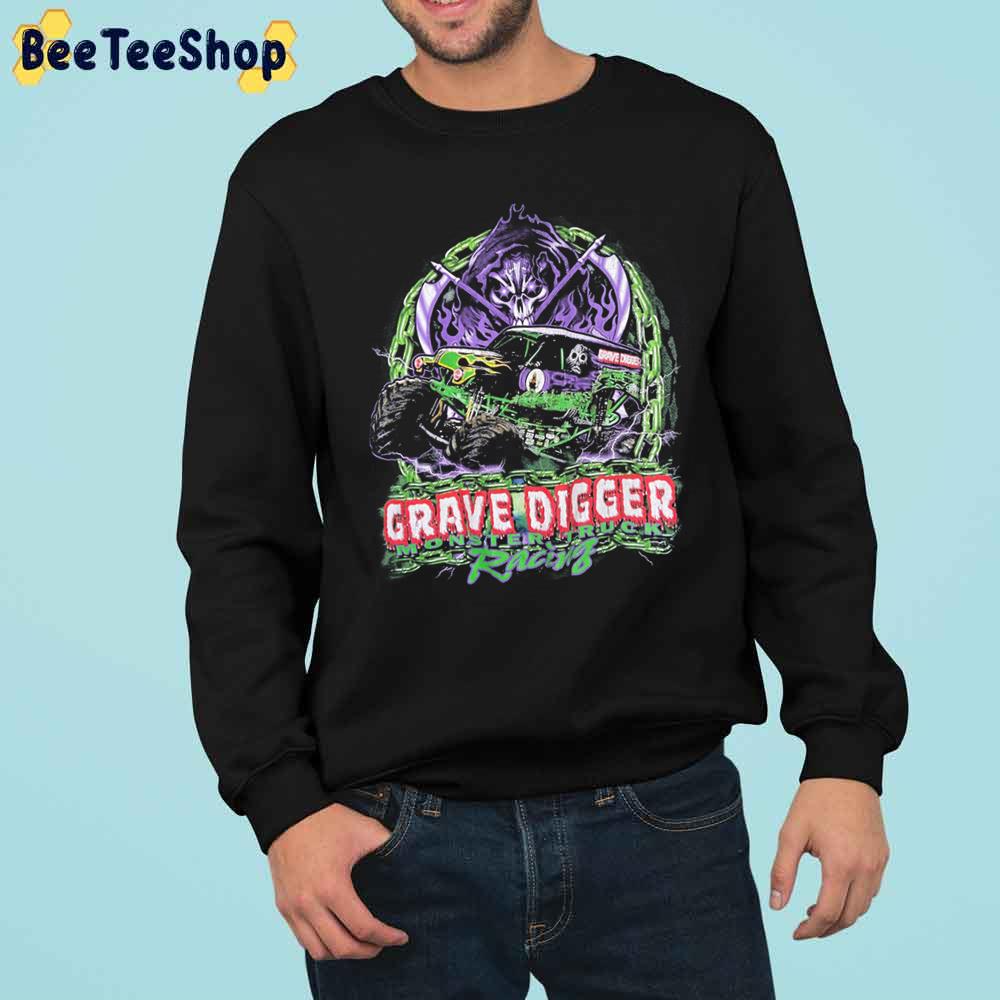 Monster Truck Grave Digger Racing Vintage Trending Unisex Sweatshirt