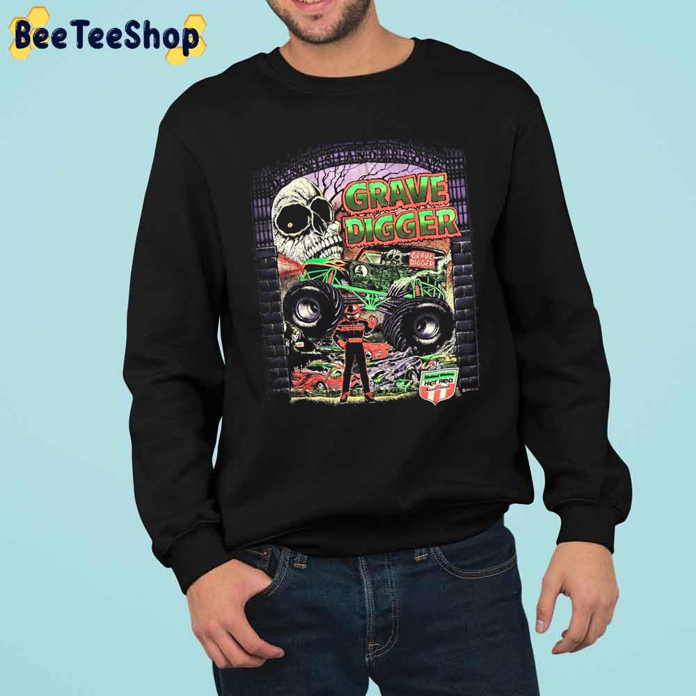 Monster Truck Grave Digger Vintage Trending Unisex Sweatshirt