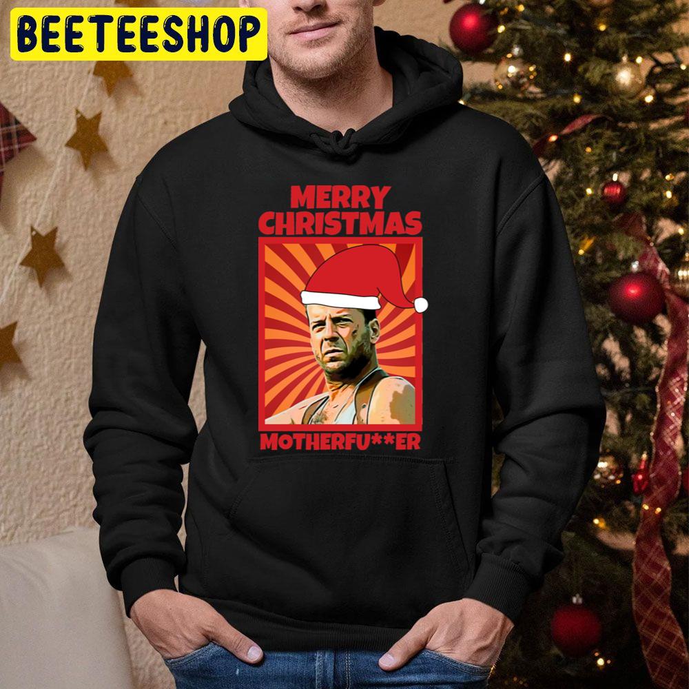 Mother Fucker Merry Christmas, Bruce Willis Trending Unisex Hoodie