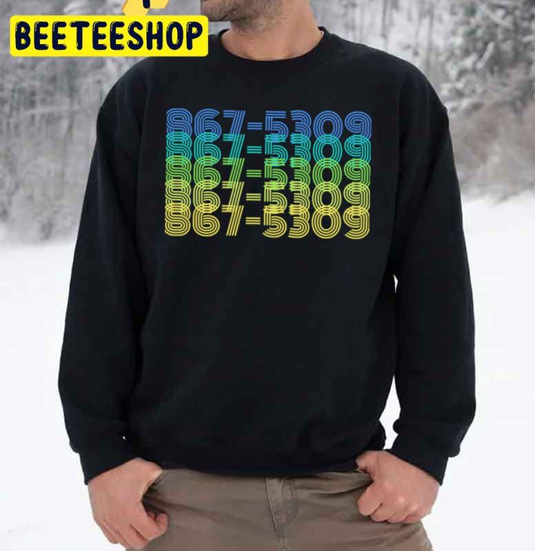 Music 867-5309 Vintage Trending Unisex Sweatshirt