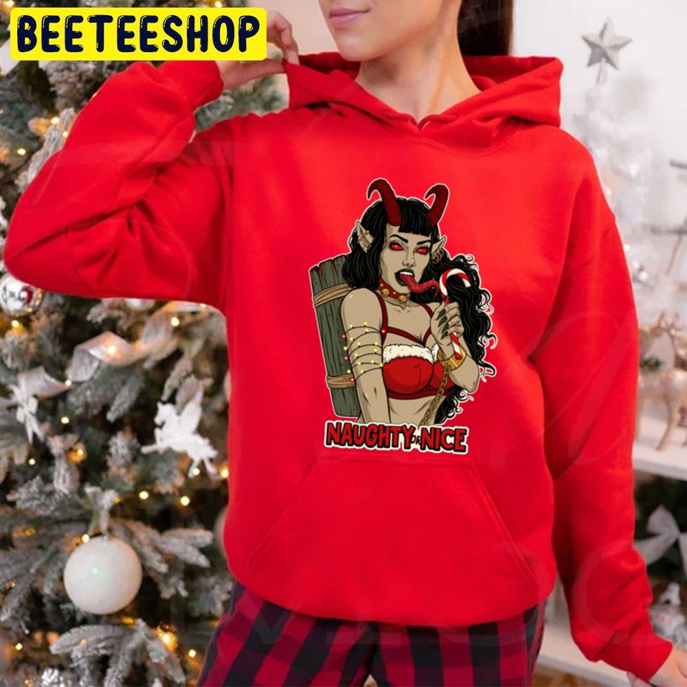 Naughty Or Nice Christmas Trending Unisex Hoodie