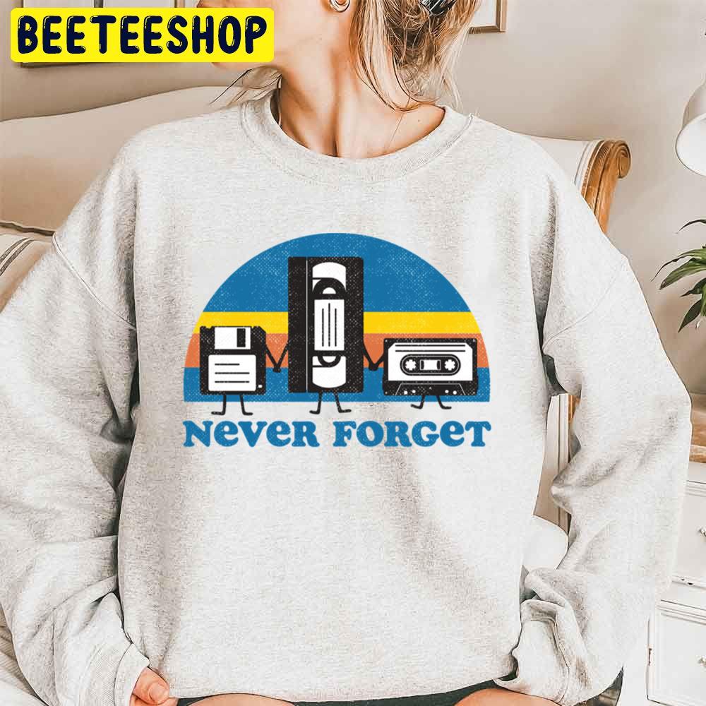 Never Forget Memory Stick Tape Recorder Trending Unisex Sweatshirt