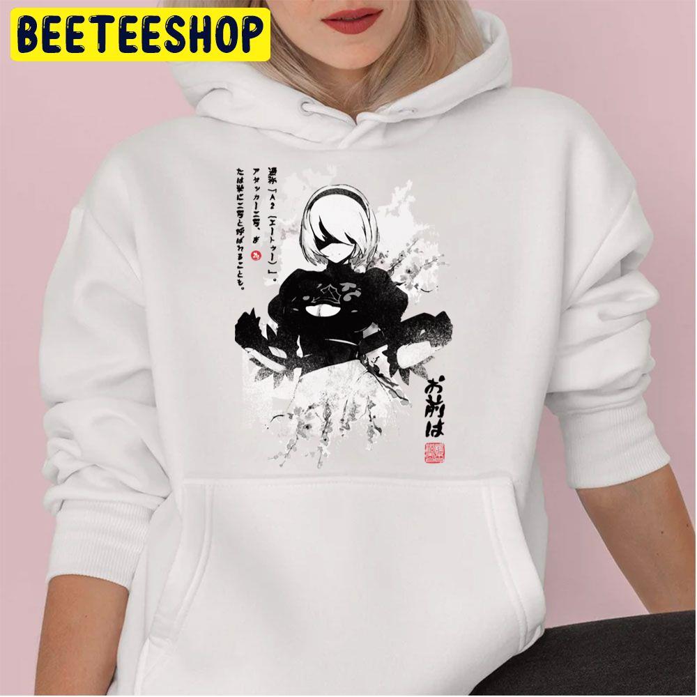 Nierautomata 2b Japan Ink ???_????? Trending Unisex Hoodie