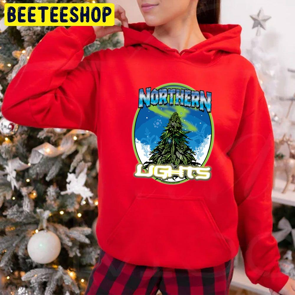 Northern Lights Cannabis Strain Art Trending Unisex Hoodie