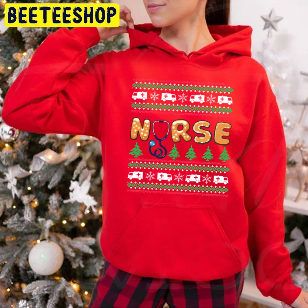 Nurse Knit Christmas Trending Unisex Hoodie