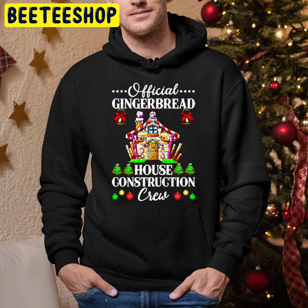 Official Gingerbread House Construction Christmas Crew Trending Unisex Hoodie