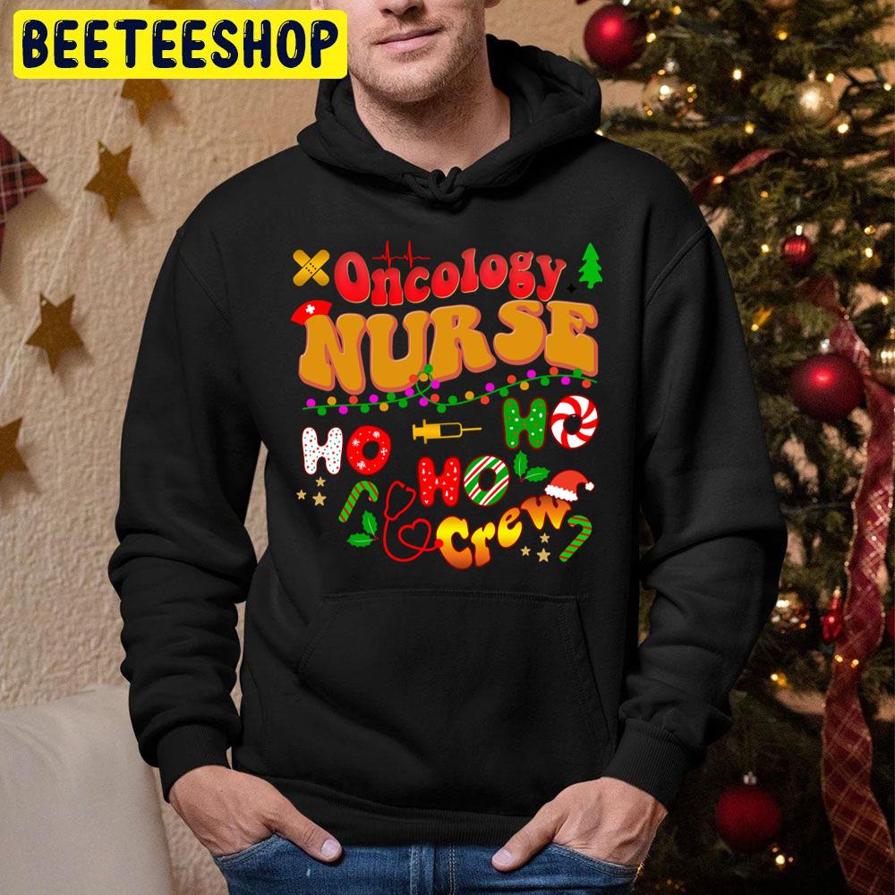 Oncology Nurse Christmas Ho Ho Ho Crew Trending Unisex Hoodie