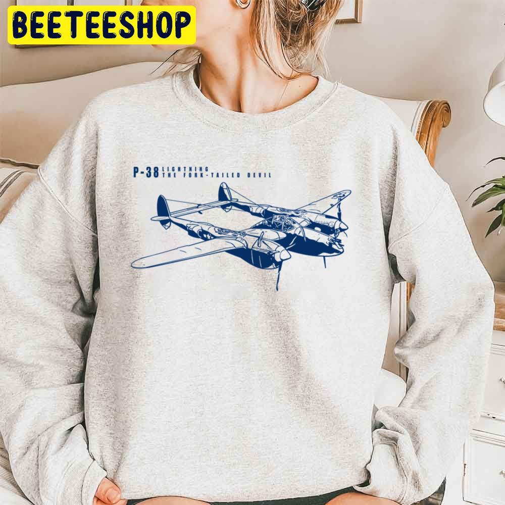 P-38 Lightning The Fork Tailed Devil Trending Unisex Sweatshirt