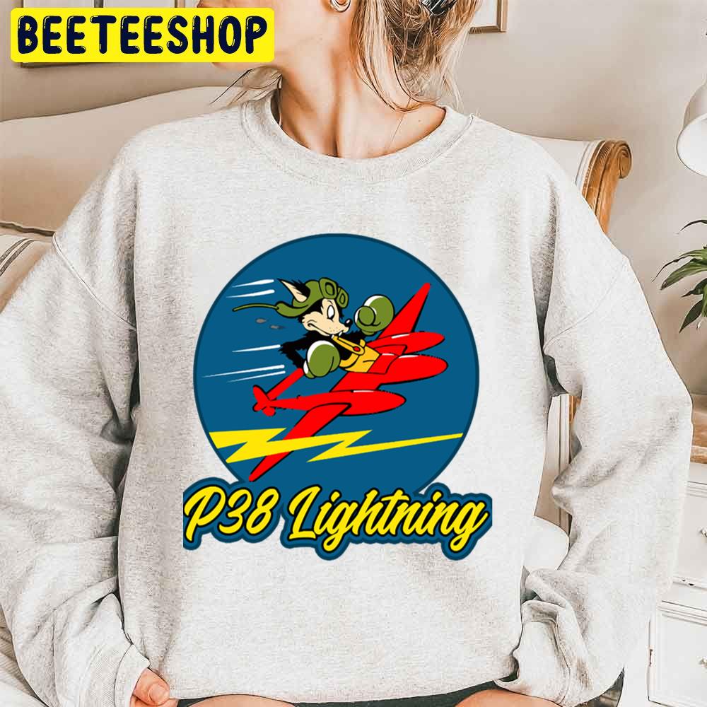 P38 Lightning Wwii Insignia Cartoon Art Trending Unisex Sweatshirt