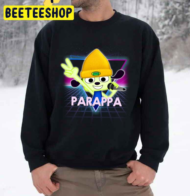 Parappa The Rapper Retro 80s Neon Landscape Trending Unisex Sweatshirt