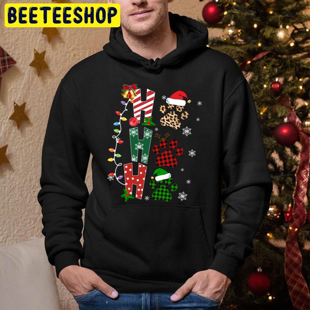 Paws Ho Ho Ho Christmas Trending Unisex Hoodie