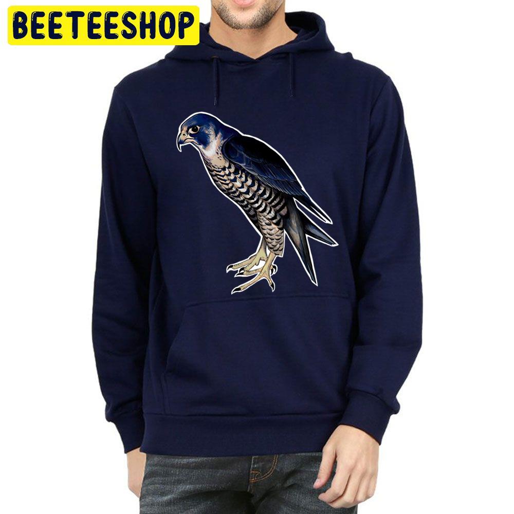 Peregrine Falcon Colored Digital Art Trending Unisex Hoodie