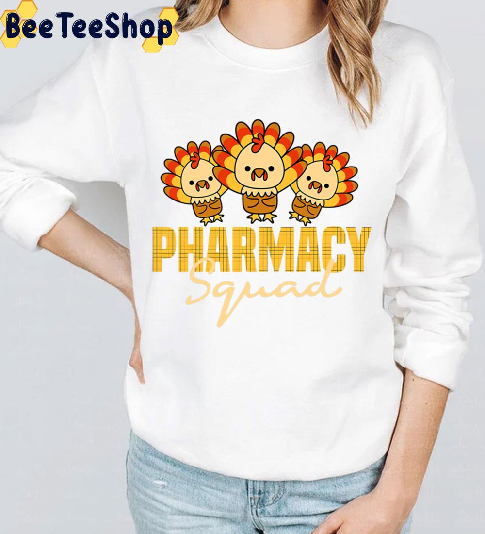 Pharmacy Squad Pharmacist Pumpkin Fall Thanksgiving Trending Unisex Sweatshirt