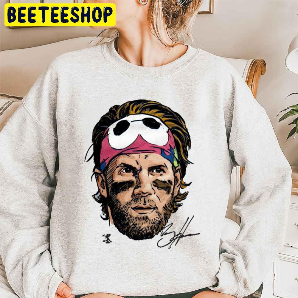 Philadelphia Baseball Bryce Harper Headband Wht Trending Unisex Sweatshirt