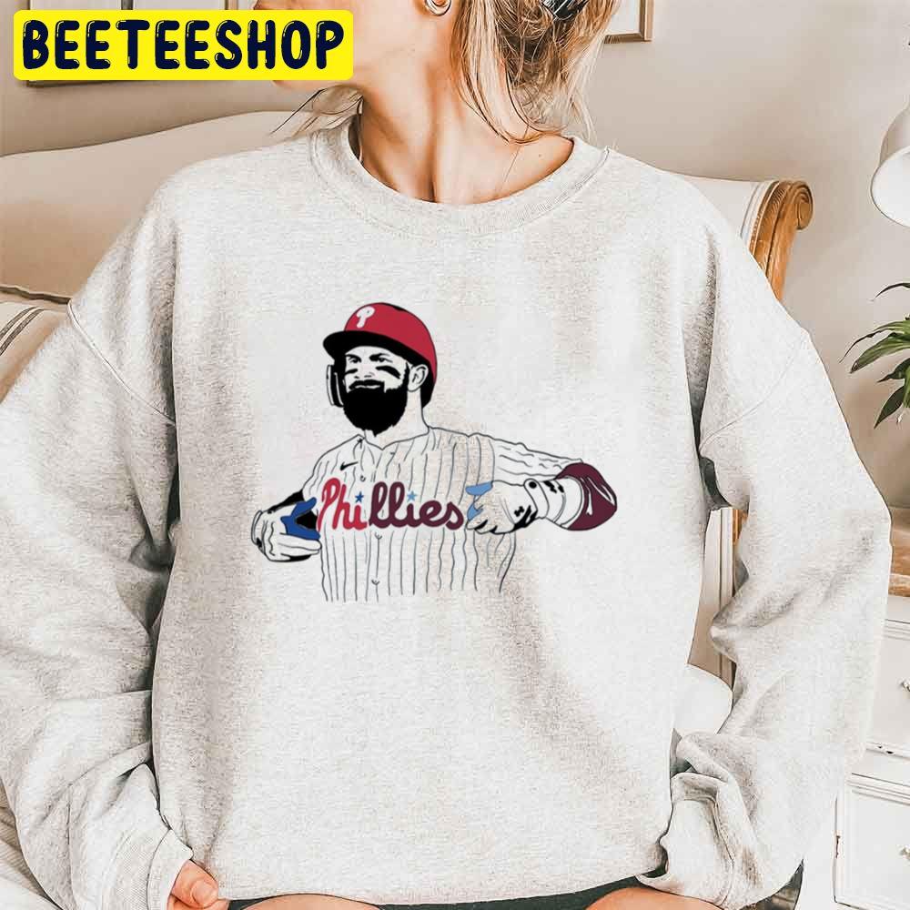 Phillies Bryce Harper Meme Philadelphia Baseball World Series 2022 Trending Unisex Sweatshirt