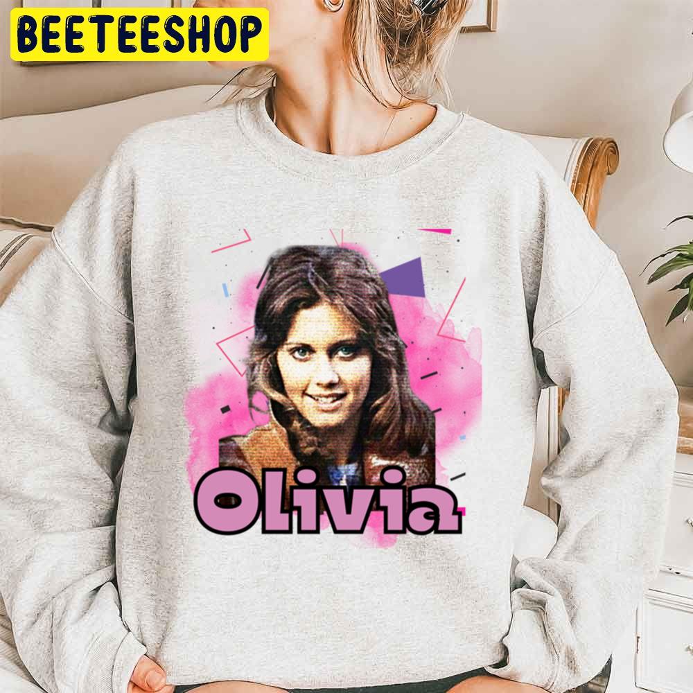 Pink Vintage Art Olivia Newton John Trending Unisex Sweatshirt