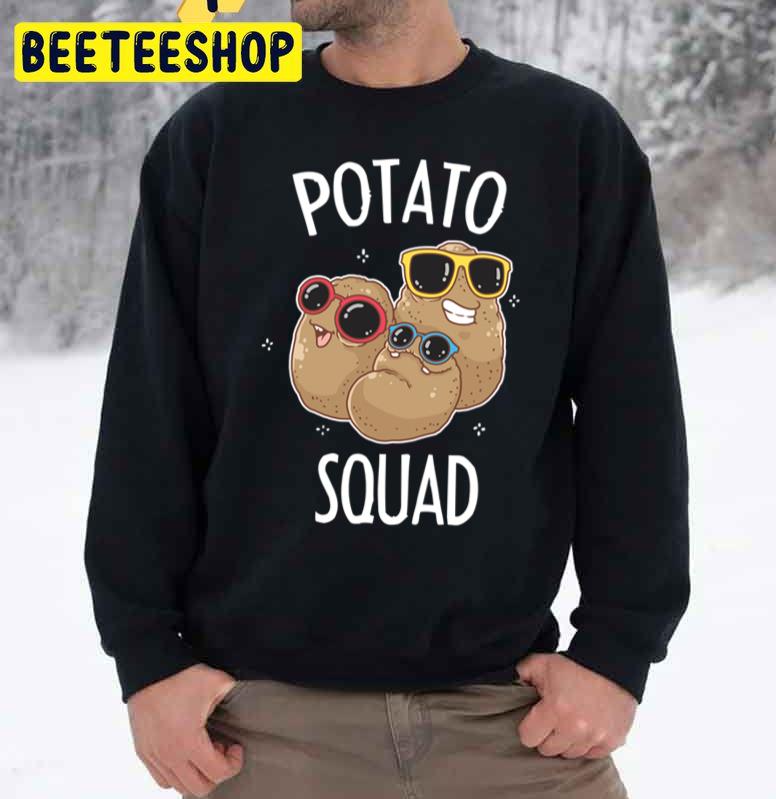 Potato Squad Funny Sweet Vegan Food Vegetables Trending Unisex Sweatshirt