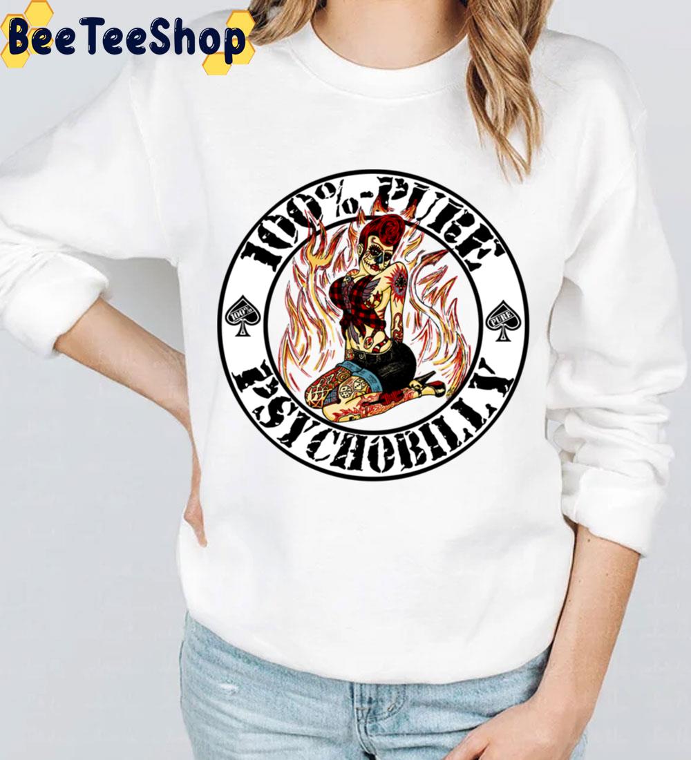 Psychobilly Girl White Trending Unisex Sweatshirt