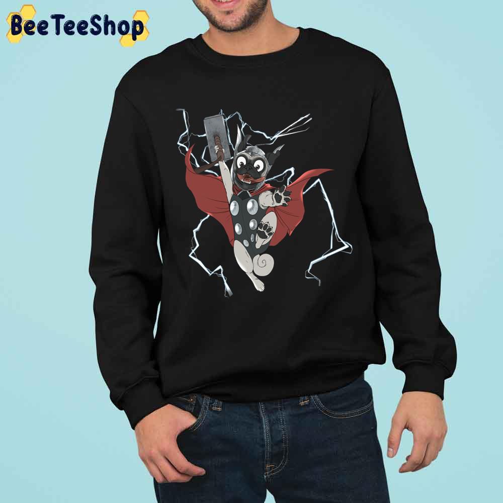 Pug Thor Hammer Trending Unisex Sweatshirt