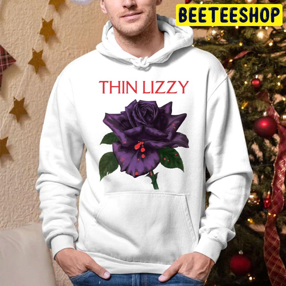 Purple Rose Thin Lizzy Rock Trending Unisex Hoodie