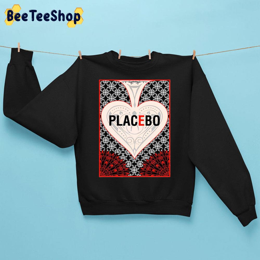 Red And Black Design Placebo Rock Band Brian Molko With Love Trending Unisex Sweatshirt