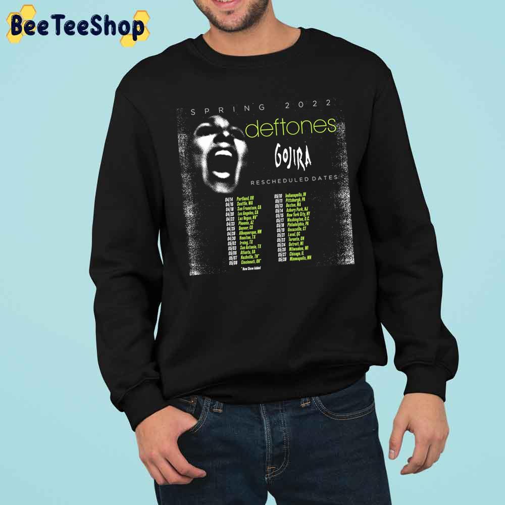 Rescheduled Dates Deftones Goira Tour 2022 Trending Unisex Sweatshirt