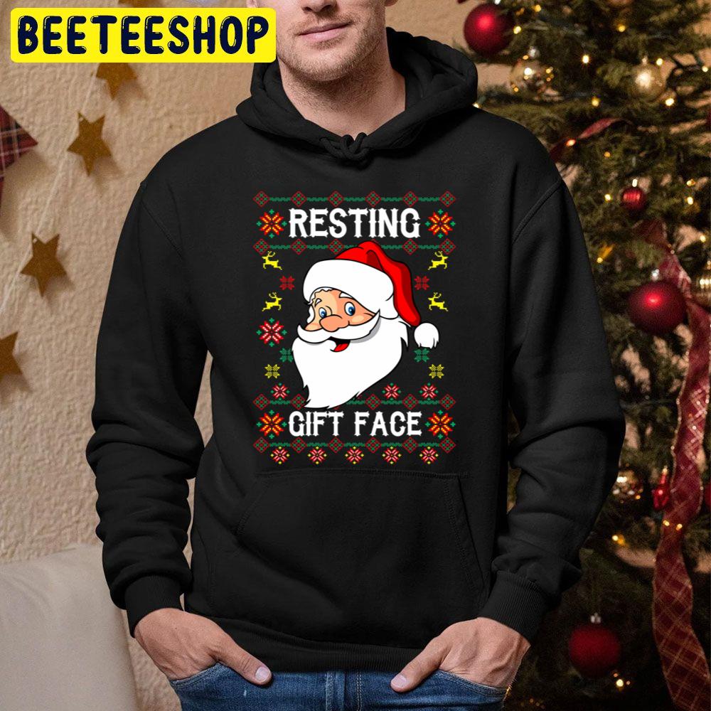 Resting Gift Face Christmas Trending Unisex Hoodie