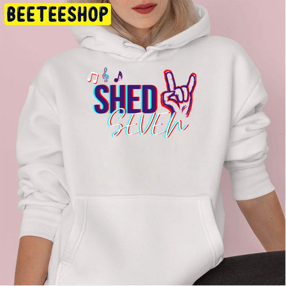 Retro Shed Seven Rock Band Music Trending Unisex Hoodie