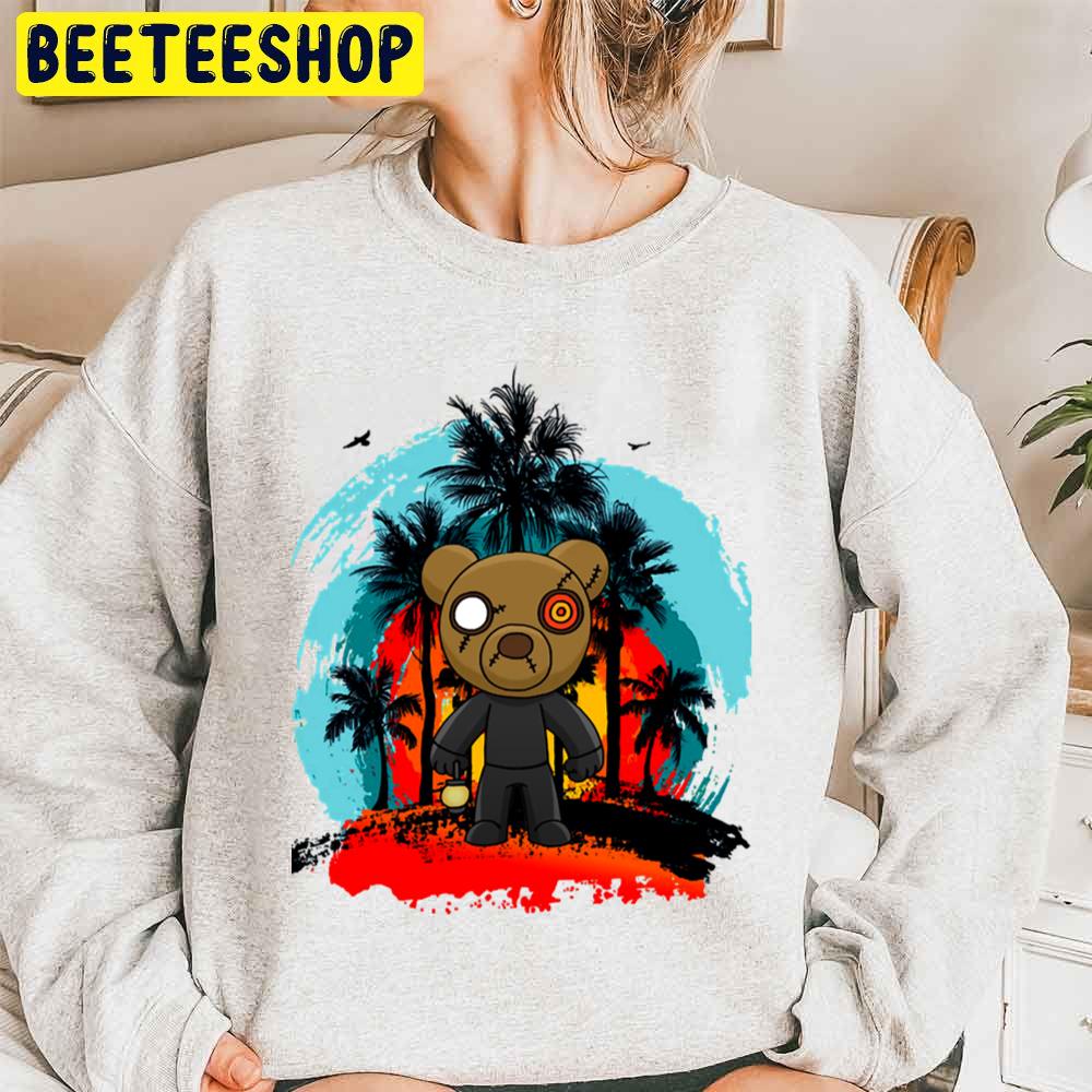 Retro Sunset Bear Trending Unisex Sweatshirt