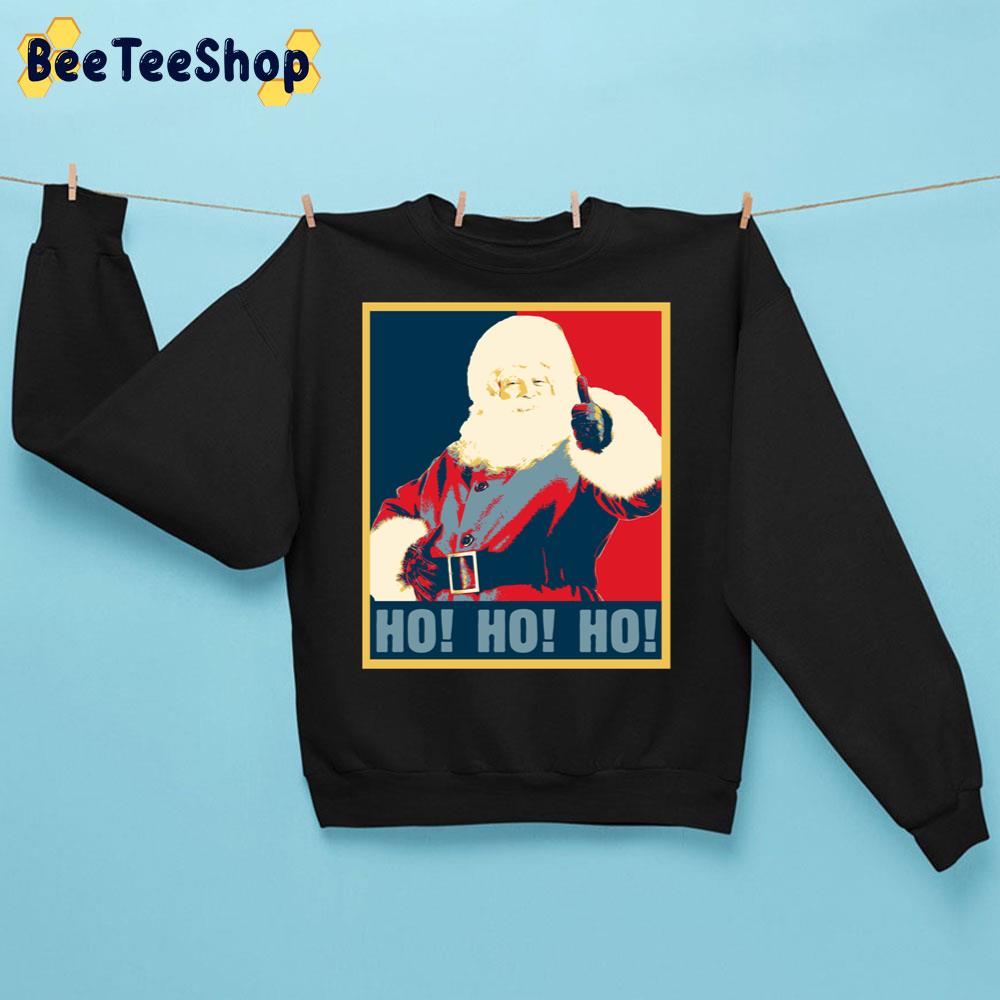 Retro Vintage Pop Art Santa ?laus Ho Ho Ho Merry Christmas Trending Unisex Sweatshirt