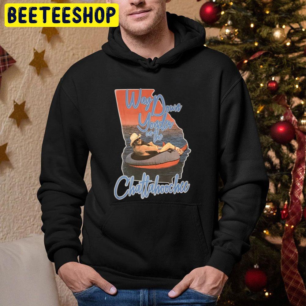 Retro Way Down Yonder On The Chattahoochee Alan Jackson Trending Unisex Hoodie