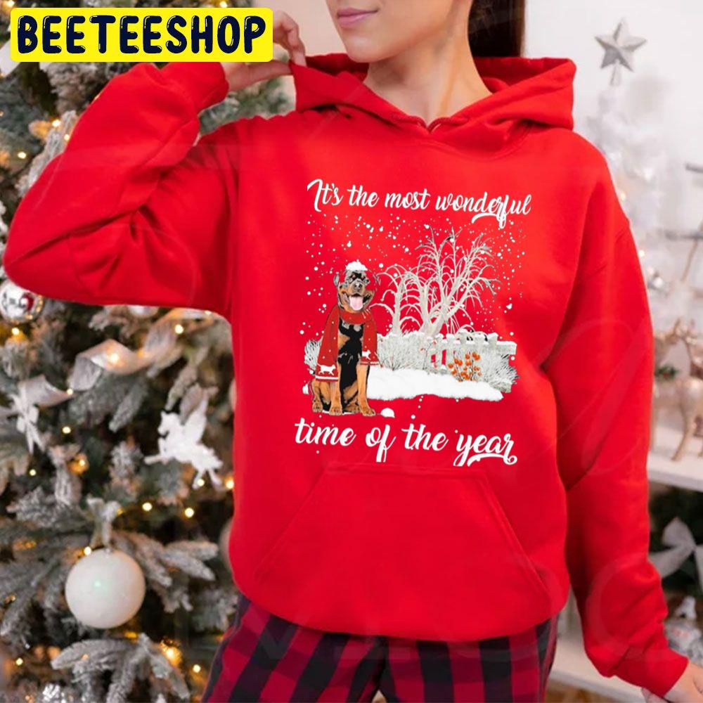 Rottweiler It’s The Most Wonderful Time Of The Year Christmas Trending Unisex Hoodie