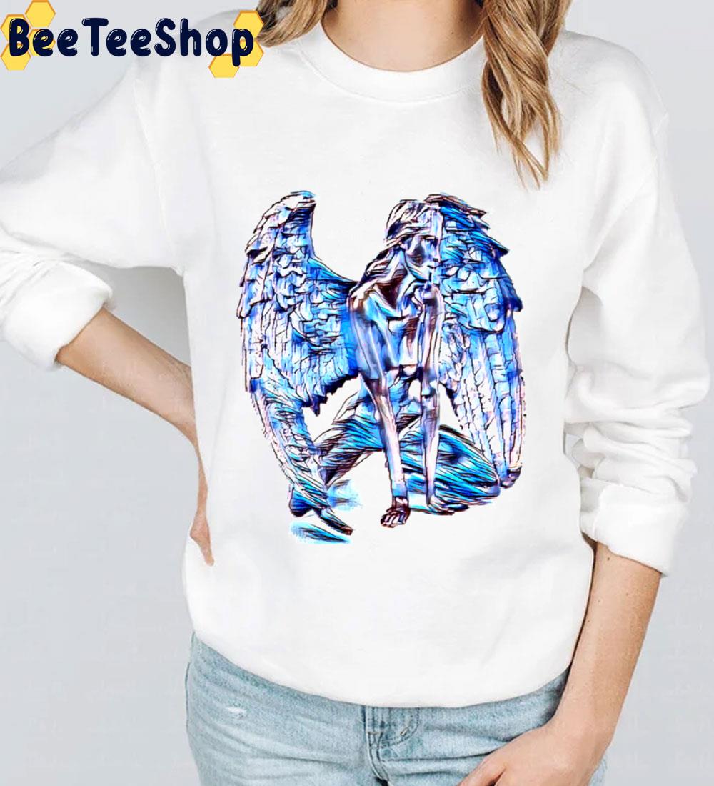 Sad Blue Guardian Angel Trending Unisex Sweatshirt