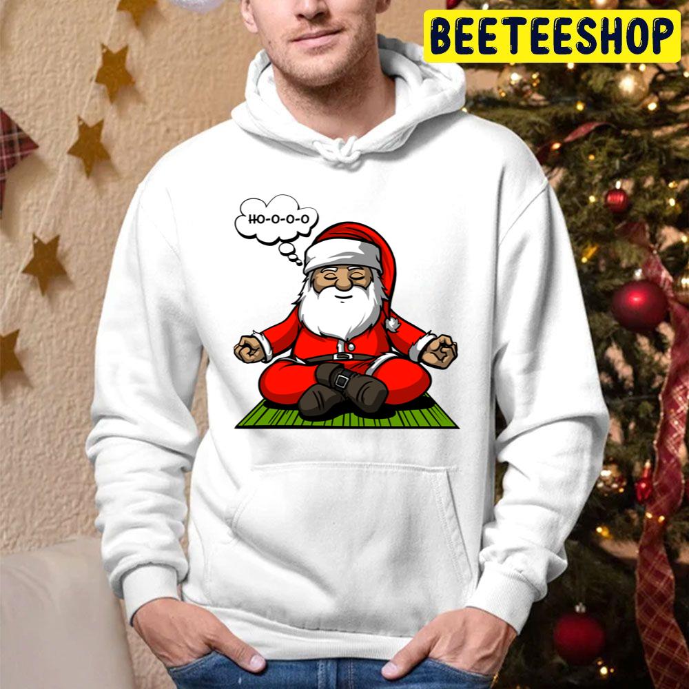 Santa Christmas Meditation Trending Unisex Hoodie