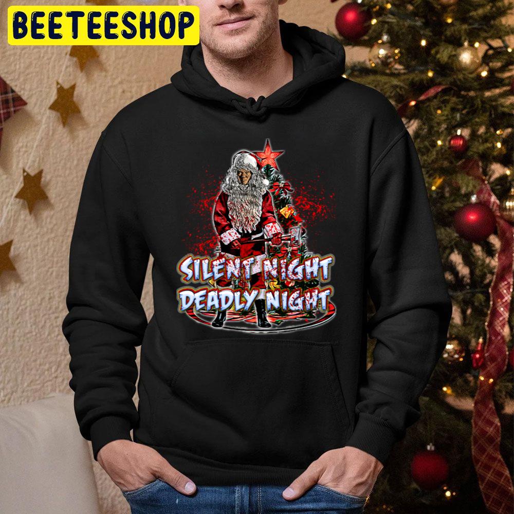 Santa Christmas Silent Night, Deadly Night Trending Unisex Hoodie