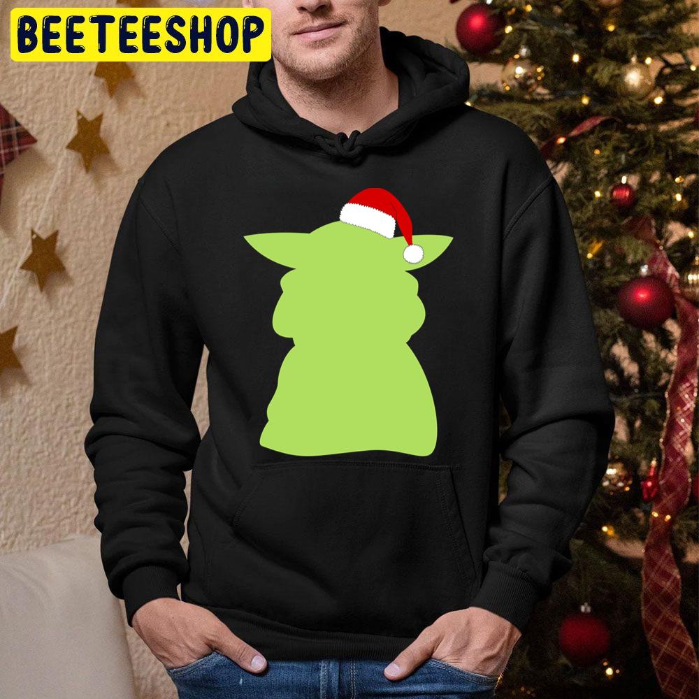 Santa Hat Green Yoda Christmas Trending Unisex Hoodie