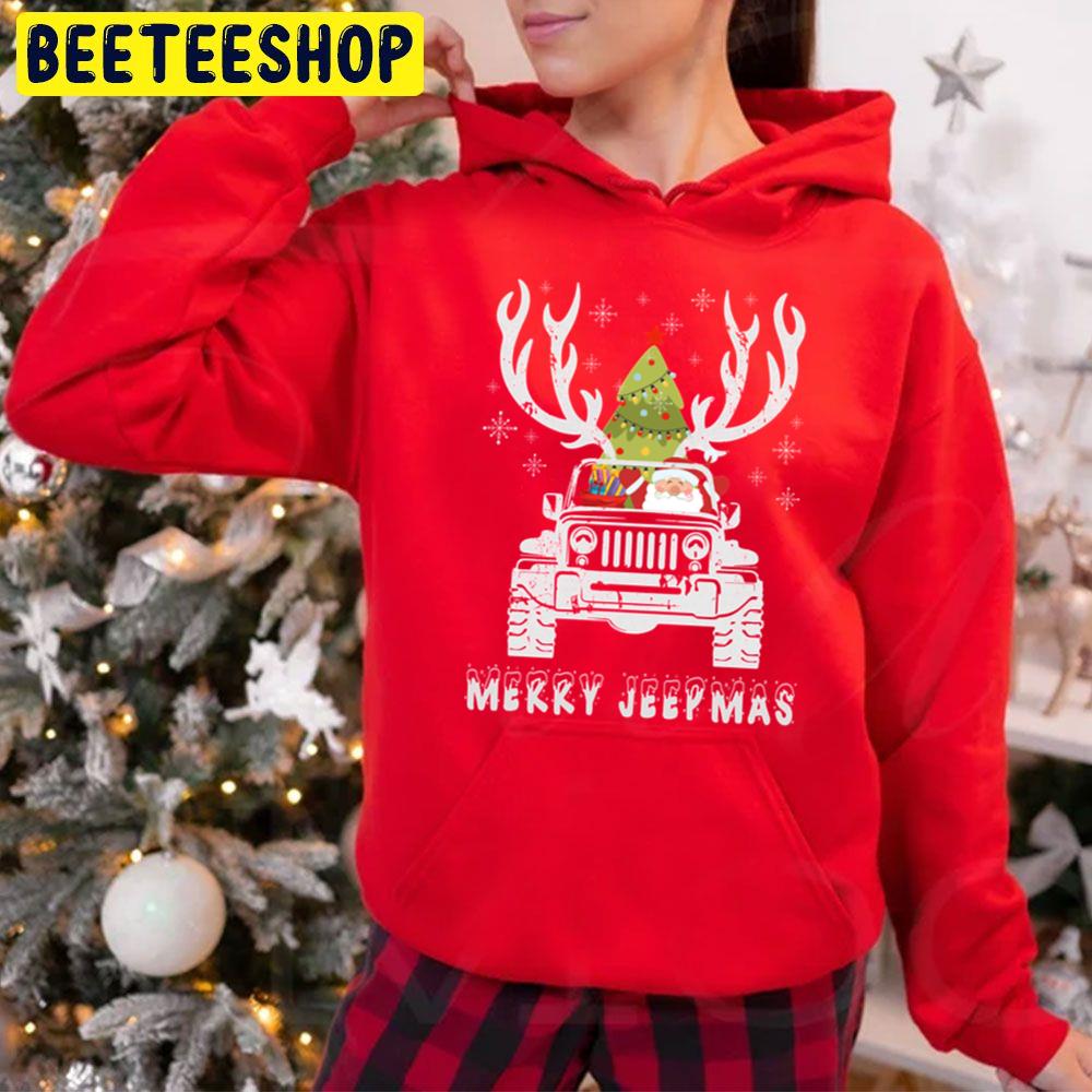 Santa Ride A Jeep Christmas Trending Unisex Hoodie