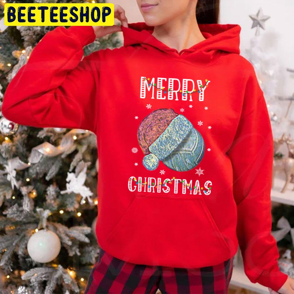 Santa Volleyball Merry Christmas Trending Unisex Hoodie