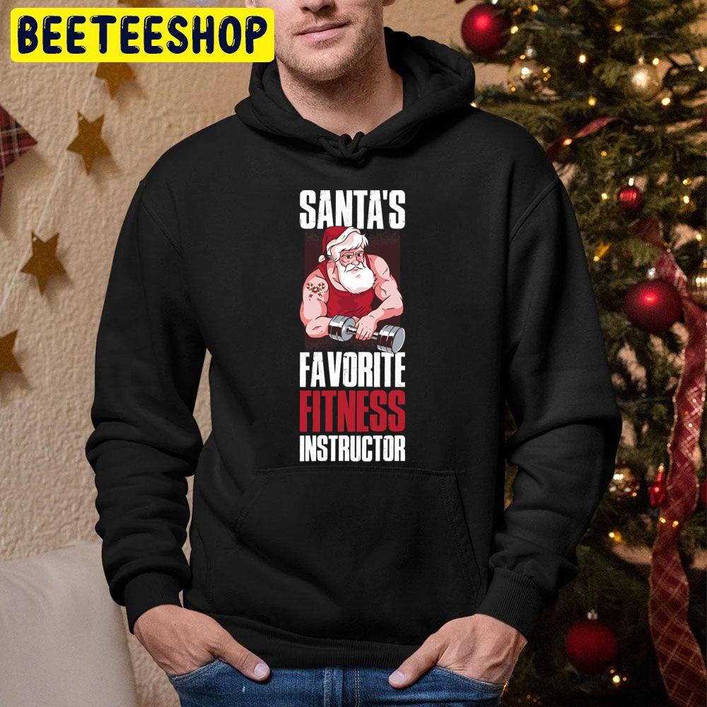 Santas Favorite Fitness Instructor Trending Unisex Hoodie