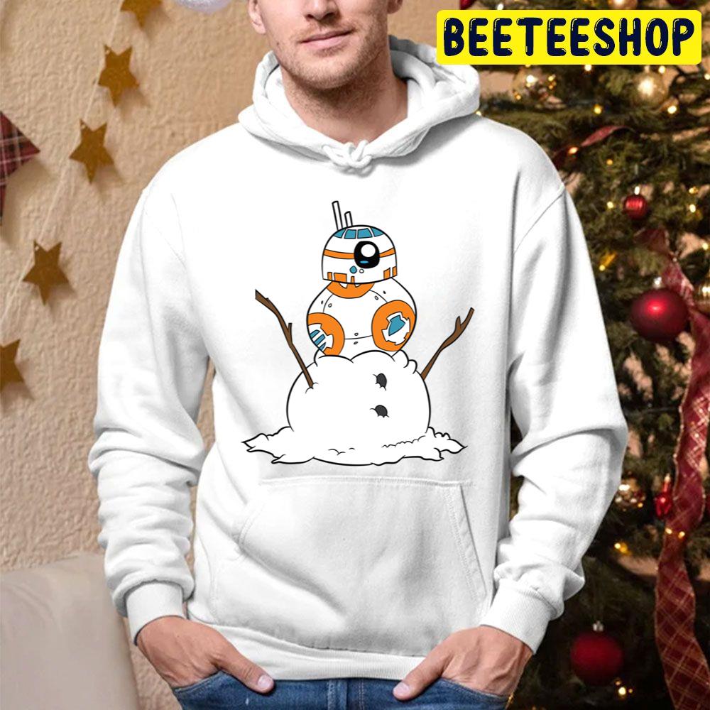 Snowman Robot On Christmas Trending Unisex Hoodie